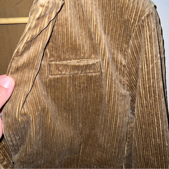 Lands' End Camel Brown Corduroy Cotton Blend Blazer Jacket Size Medium. - Picture 6 of 13